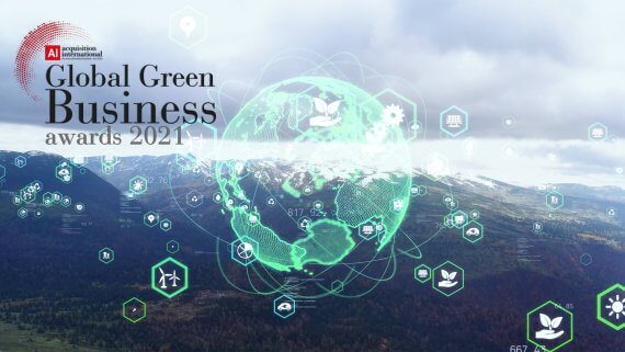 Global Green Business Awards 2021 logo with a CSR concept in the background