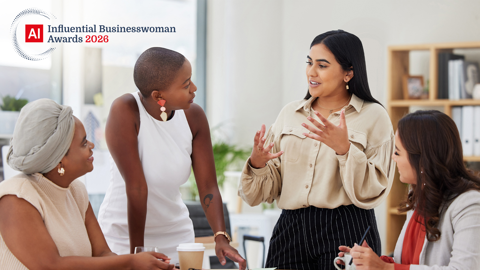 Diverse group, teamwork and young business women brainstorming, collaboration or cooperation.